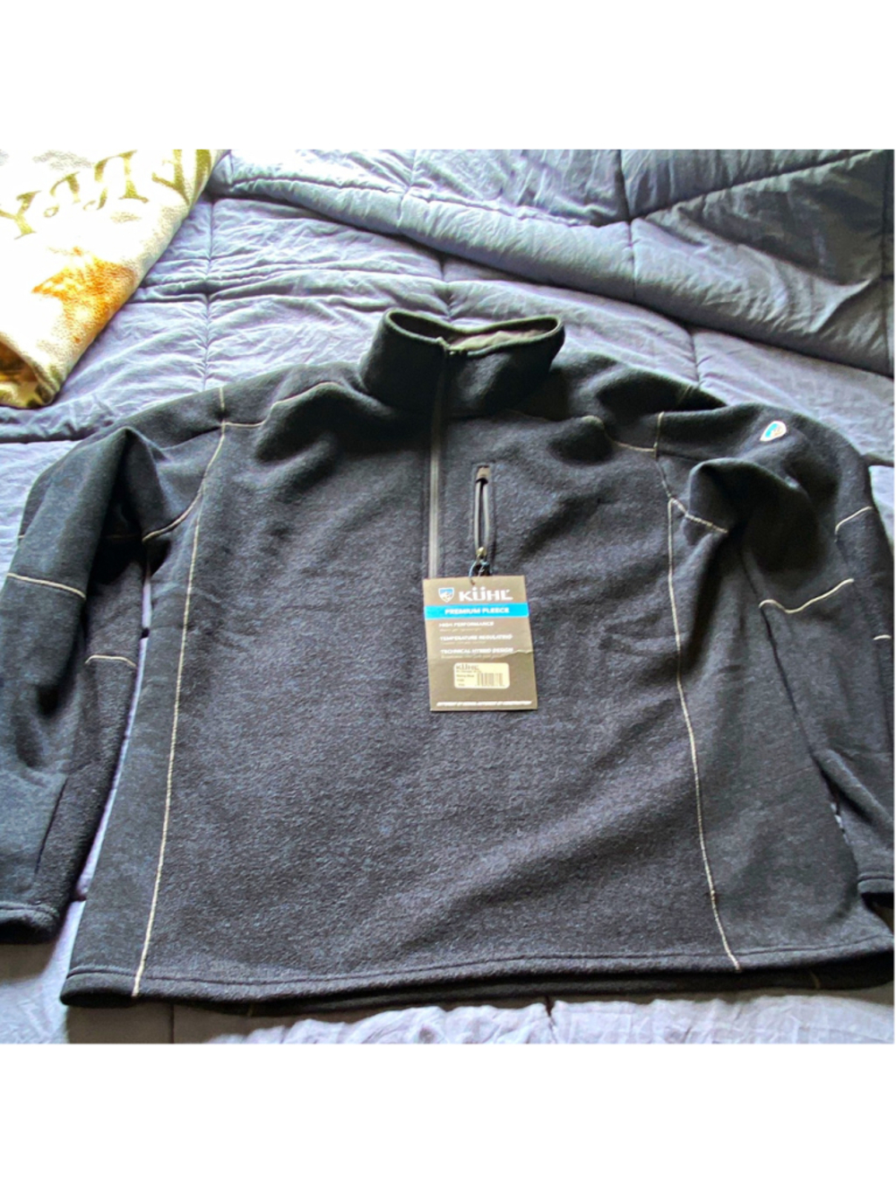 Kuhl Interceptor 1/4 Zip Fleece Pullover Sweatshirt Mutiny Blue Men’s 2XL